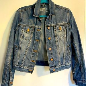 GAP 1969 Distressed Denim Jacket, Size XS